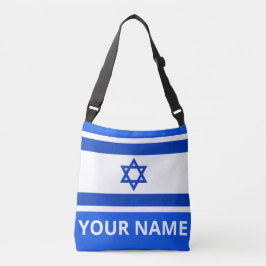 Bolso Cruzado Bandera israelí personalizada