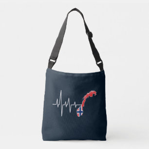 Bolso Cruzado Bandera noruega Noruega Norge Latido