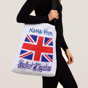 Bolso Cruzado Bandera personalizada del Reino Unido Patrimonio