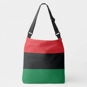 Bolso Cruzado Bandera roja, negra y verde