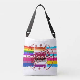 Bolso Cruzado Banderas de rayas del Mes del Orgullo LGBTQ