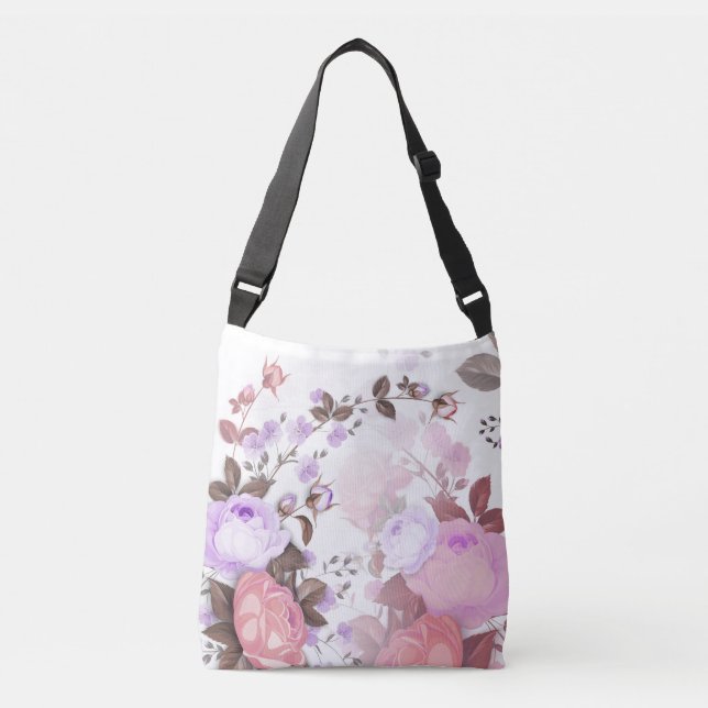 Bolso Cruzado Barcos de Rosas 5 (Anverso)