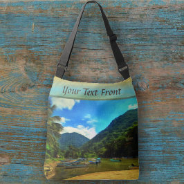 Bolso Cruzado Barcos pesqueros del río Mismaloya 0344