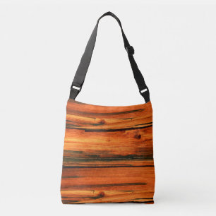 Bolso Cruzado barnwood rústico del moreno