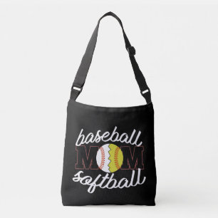 Bolso Cruzado Baseball and Softball Mom