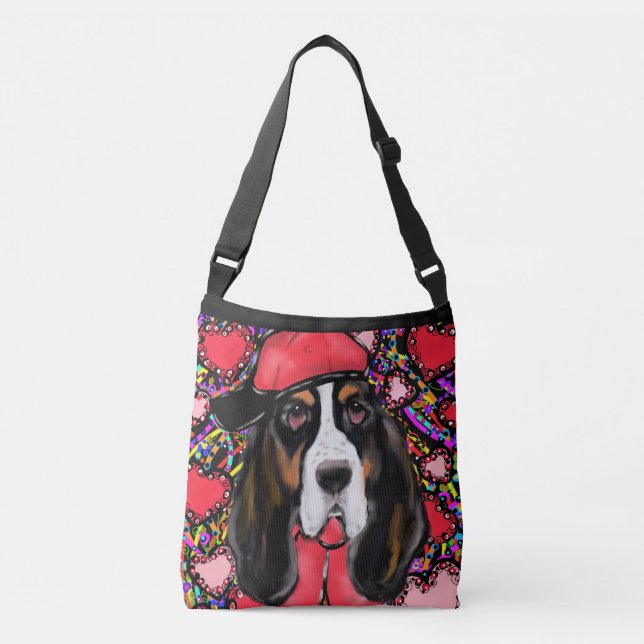 Bolso Cruzado Basset Hound  (Anverso)