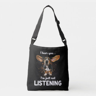 Bolso Cruzado basset hound te oigo no escuchar
