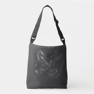 Bolso Cruzado Batalla de ajedrez dramática Caballero vs Rey Art