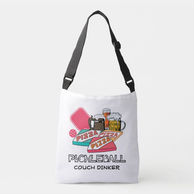 Bolso Cruzado Beer Pizza Couch Dinker PICKLEBALL (Anverso)