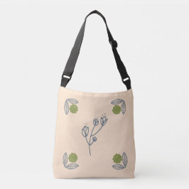 Bolso Cruzado beige floral