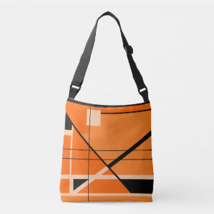 Bolso Cruzado Beige negro inspirado por el MCM en geométrica Nar