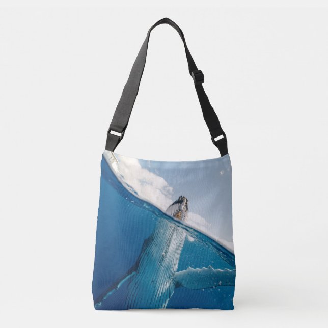 Bolso Cruzado Bella ballena enorme (Anverso)