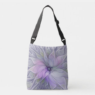 Bolso Cruzado Belleza impresionante Arte abstracto moderno fract