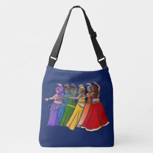 Bolso Cruzado Belly arcoiris bailarina Belly de danza