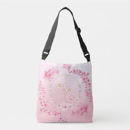 Bolso Cruzado Bendición de Primavera Floral Rosa Pastel