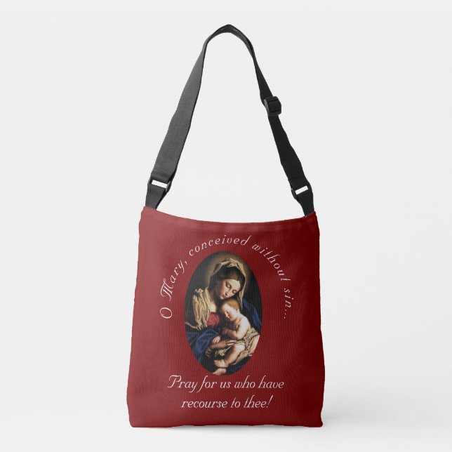 Bolso Cruzado Bendita madre personalizada (Anverso)