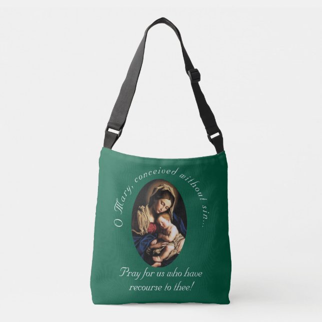 Bolso Cruzado Bendita madre personalizada (Anverso)