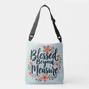 Bolso Cruzado Bendito más allá de la medida arte floral Inspirad