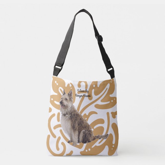 Bolso Cruzado Berger Picard en la impresión del oro viejo (Anverso)