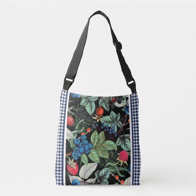 Bolso Cruzado Berries Medley en Country Gingham (Anverso)