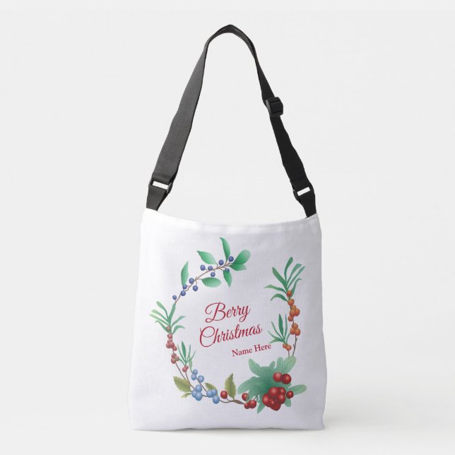 Bolso Cruzado Berry Navidades Wreath (Anverso)