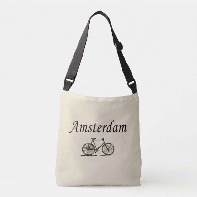 Bolso Cruzado Bicicleta retro de Amsterdam (Anverso)