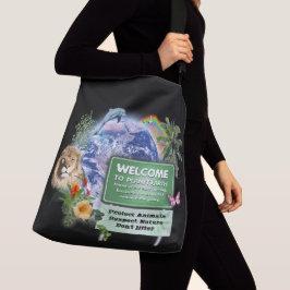 Bolso Cruzado Bienvenido al Planeta Tierra