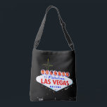 Bolso Cruzado Bienvenidos a Las Vegas Nevada Sin City<br><div class="desc">Bienvenidos al fabuloso letrero de neón de Las Vegas Nevada.  Esto es un gran regalo para cualquiera que se dirija a la ciudad del pecado o como recuerdo de un viaje que hizo allí.  

Puede personalizar y personalizar esto agregando texto en la fuente y estilo que elija.</div>
