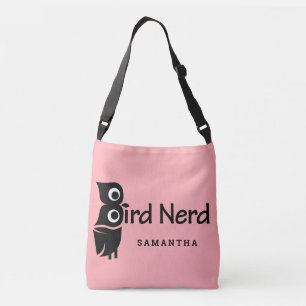 Bolso Cruzado Bird Nerd Owl Pink