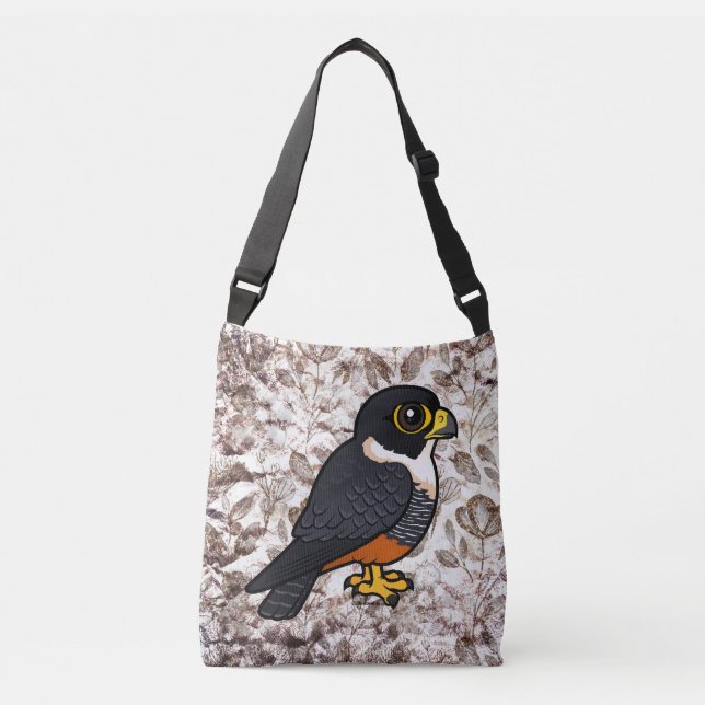 Bolso Cruzado Birdorable Bat Falcon Cute Personalizado Raptor (Anverso)