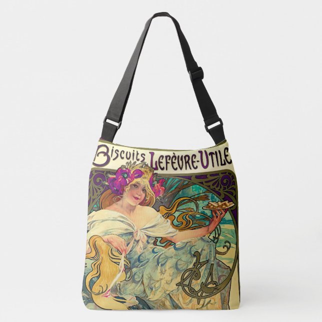 Bolso Cruzado Biscuits Lefevre-Utile de Alphonse Mucha (1896) (Anverso)