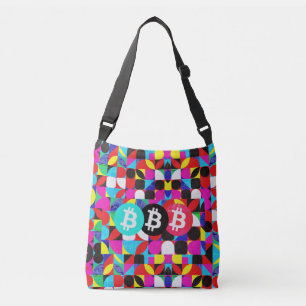 Bolso Cruzado Bitcoin colorido (HD vibrante)