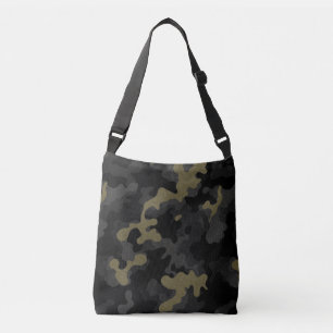 Bolso Cruzado Black Green Camo Urban Cargo Realist