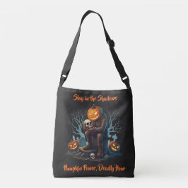 Bolso Cruzado 🖤 Black Pumpkin King Halloween Tote 🎃