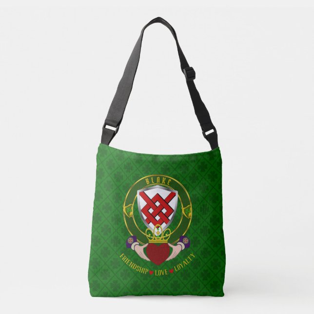 Bolso Cruzado Blake Irish Shield y Claddagh (Anverso)