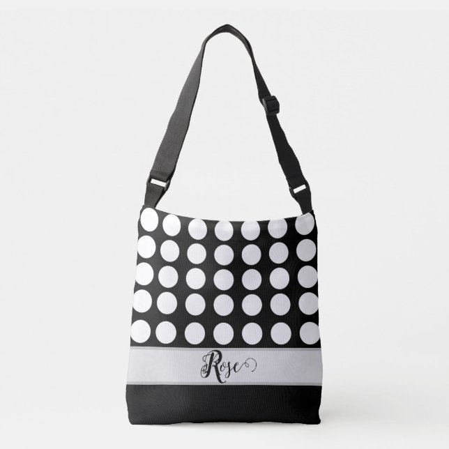 Bolso Cruzado Blanco negro (Anverso)