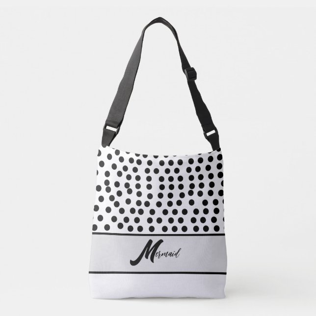 Bolso Cruzado Blanco negro (Anverso)