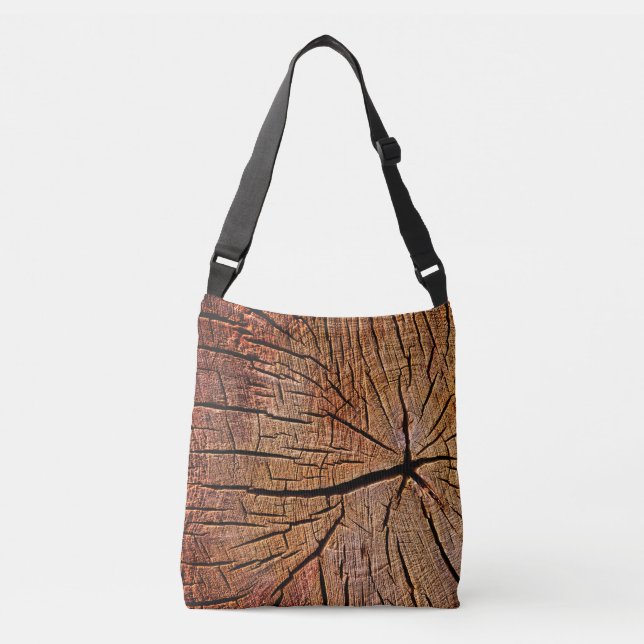 Bolso Cruzado Bloque de madera (Anverso)
