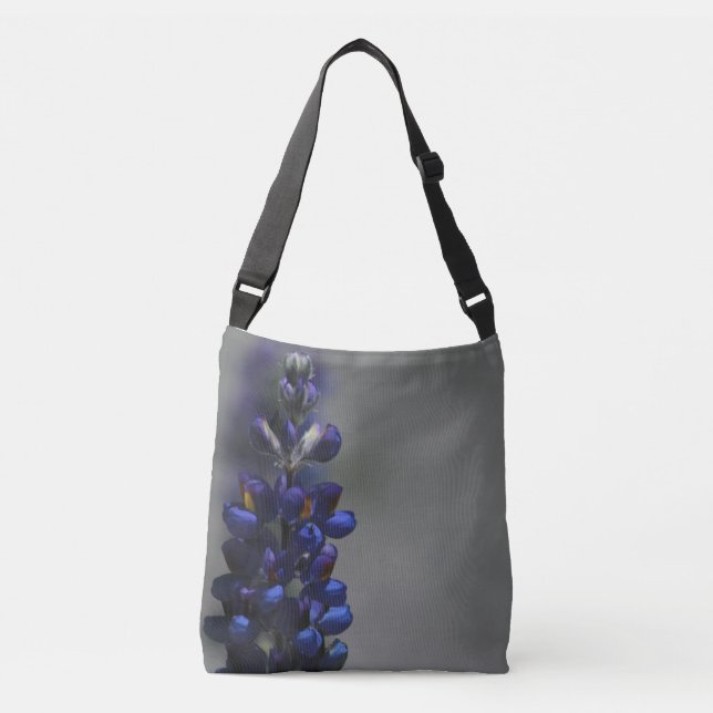 Bolso Cruzado blue flowers (Anverso)
