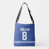 Blue Football Jersey con nombre y número personali