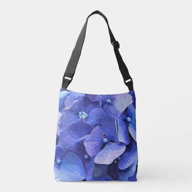 BOLSO CRUZADO BLUE HYDRANGEA (Anverso)