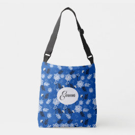 Bolso Cruzado Blue leaves romantic garden