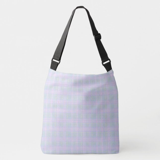 Bolso Cruzado  Blue Praire Plaid (Anverso)
