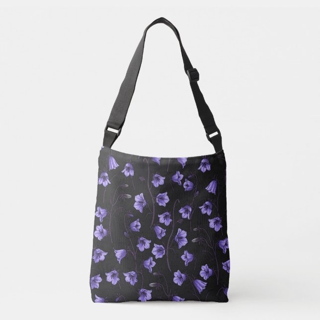 Bolso Cruzado Bluebells, Harebells, Bellflowers (Anverso)