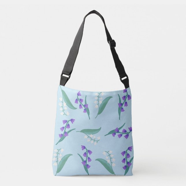 Bolso Cruzado Bluebells y Snowdrop (Anverso)