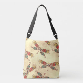 Bolso Cruzado Boho Dragonflies en Sepia