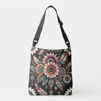 Bolso Cruzado Boho florece por la noche