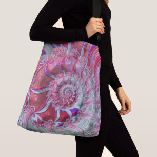 Bolso Cruzado Boho Hippie Trippy Funky Nautilus Espiral Fractal