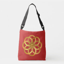 Bolso Cruzado Boho Moda Mandala dorada