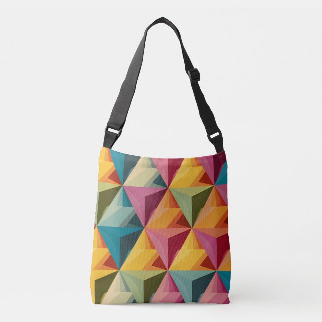 Bolso Cruzado Bold Geometric Triangle Pattern  (Anverso)